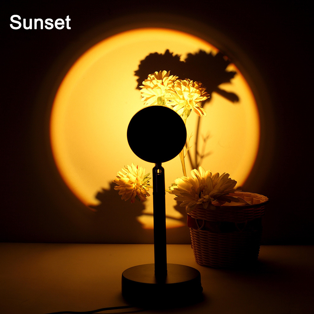 USB Input Button Colorful Background Wall Decoration LED Rainbow Sunset Light USB Input Button Colorful Background Wall Decoration LED Rainbow Sunset Light